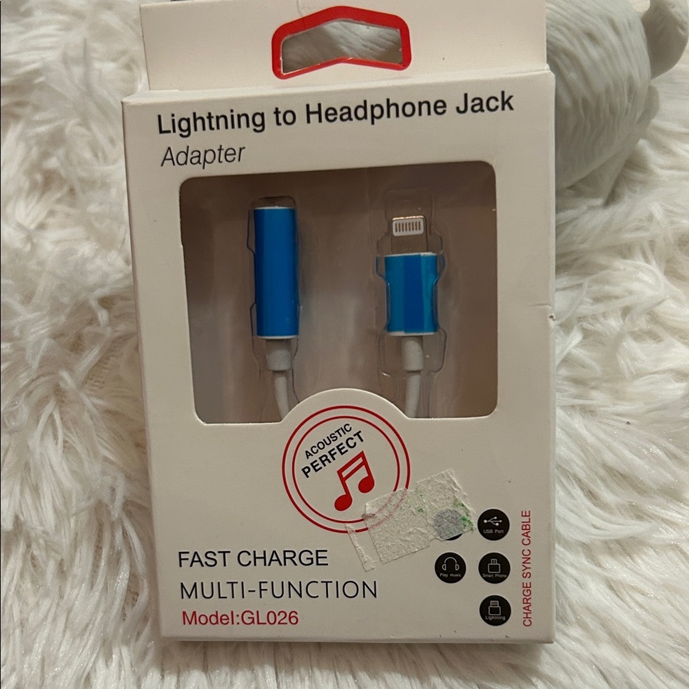 Lightning to Headphone Jack Adapter - Blue